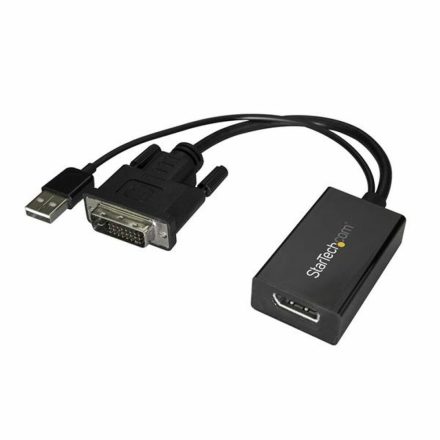 DisplayPort–DVI Adapter Startech DVI2DP2              Fekete MOST 32762 HELYETT 23902 Ft-ért!