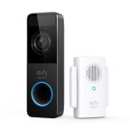  Intelligens videó ajtó nyitó Eufy Video Doorbell 1080p Fekete MOST 140176 HELYETT 80560 Ft-ért!