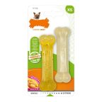   Kutya rágójátékok Nylabone Moderate Chew Twin Hőre lágyuló Csirke XS (2 pcs) MOST 7510 HELYETT 4217 Ft-ért!