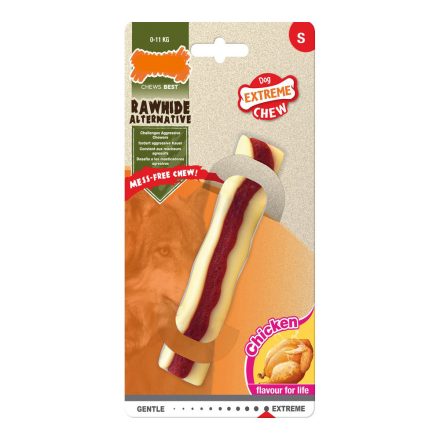 Kutya rágójátékok Nylabone Extreme Chew Roll	Rawhide S méret Csirke Nejlon MOST 10078 HELYETT 5655 Ft-ért!