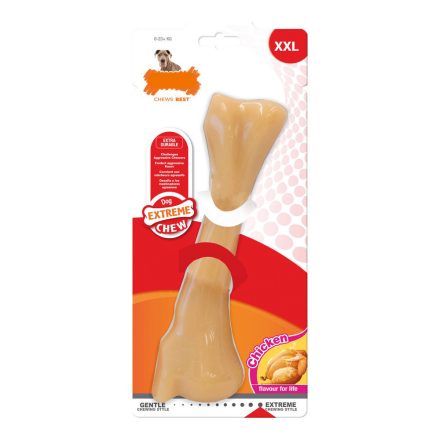 Kutya rágójátékok Nylabone Dura Chew Monster Csirke Nejlon Méret XXL MOST 14022 HELYETT 9557 Ft-ért!