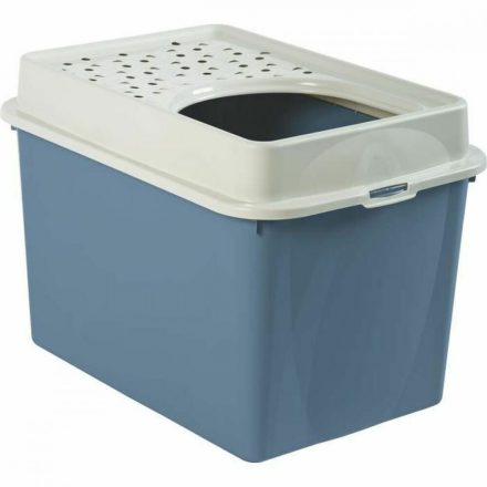 Macskaalom doboz Rotho My Pet BERTY 57 x 40 x 33 cm Kék/Fehér MOST 17565 HELYETT 10517 Ft-ért!
