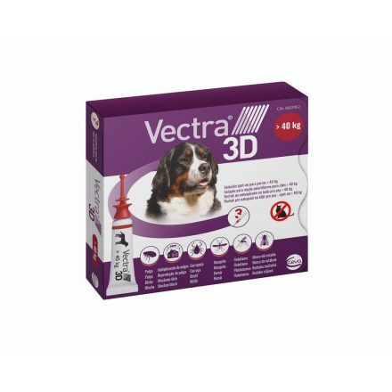 Pipetta kutyáknak Ceva 3D XL 40 kg 3 egység MOST 34828 HELYETT 24572 Ft-ért!