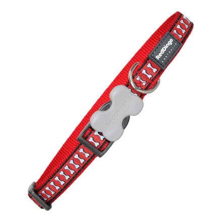 Nyakörv Red Dingo Csont Visszatükröző Piros (2 x 31-47 cm) MOST 8175 HELYETT 4589 Ft-ért!