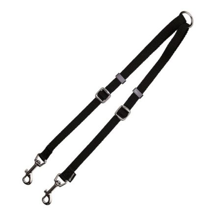 Csatlakoztasson 2 kutyát a pórázhoz Gloria Fekete (1.6 x 35-56 cm) (1.6 x 35-56 cm) MOST 9057 HELYETT 5085 Ft-ért!
