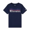 Gyermek rövidujjú póló Champion Crewneck  Kék MOST 14842 HELYETT 8880 Ft-ért!