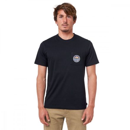 Férfi rövid ujjú póló Rip Curl Horizon Badge Fekete Men MOST 17294 HELYETT 11228 Ft-ért!