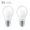 LED Izzók Philips Classic Standard 60 W Fehér E E27 (2700 K) (2 egység) MOST 22592 HELYETT 14493 Ft-ért!