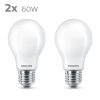 LED Izzók Philips Classic Standard 60 W Fehér E E27 (2700 K) (2 egység) MOST 26761 HELYETT 17164 Ft-ért!