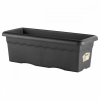   Virágcserép Plastiken Planter 80 x 26 cm Négyszögletes Antracit MOST 30349 HELYETT 19950 Ft-ért!