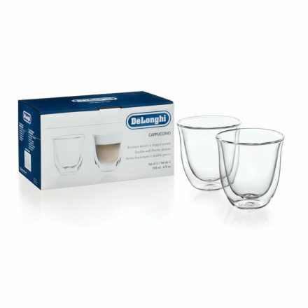 2 Darabos Kávéscsésze Szett De'Longhi 5513214601 Átlátszó 2 Darabok MOST 27820 HELYETT 17842 Ft-ért!