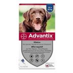   Parazitaellenes Advantix Pipetták 25-40 Kg 4 ml 4 egység MOST 46545 HELYETT 33831 Ft-ért!