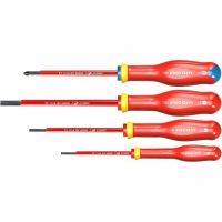   Csavarhúzó készlet Facom Protwist Isolated 1000V AT4VEPB Lakás Pozidriv 4 Darabok MOST 40126 HELYETT 26382 Ft-ért!