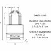 Kombinációs zár Master Lock M178EURD Acél Cink Fekete MOST 44016 HELYETT 31996 Ft-ért!