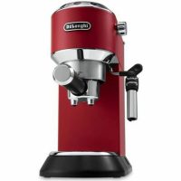   Dugattyús kávéfőző DeLonghi 0132106169 Rozsdamentes acél Piros 1 L MOST 187116 HELYETT 154713 Ft-ért!