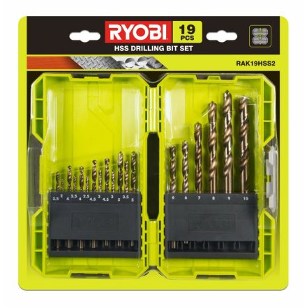 Fúrókészlet Ryobi 5132004390 19 Darabok MOST 35586 HELYETT 23398 Ft-ért!
