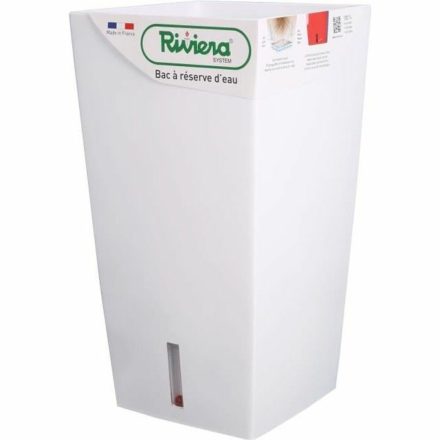 Virágcserép Riviera Fehér 28 x 28 x 52 cm MOST 53514 HELYETT 38900 Ft-ért!
