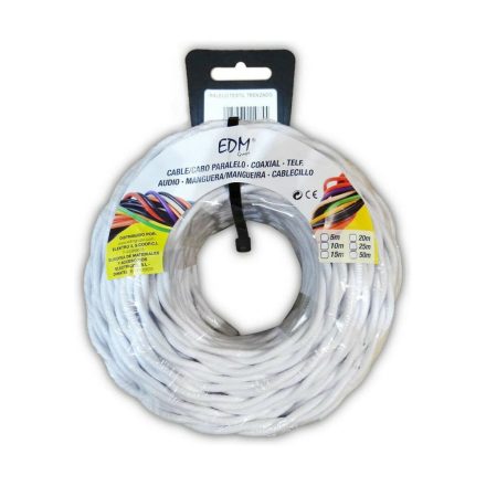 Kábel EDM Fehér 2 x 1,5 mm MOST 18562 HELYETT 11112 Ft-ért!