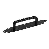   Ajtó fogantyú EDM 85558 Fekete Acél Vas Kovácsolt vas 275 mm MOST 9312 HELYETT 5225 Ft-ért!