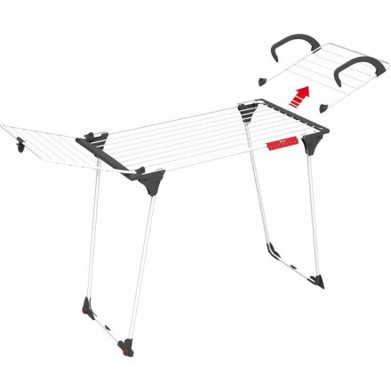 Ruhaszárító Vileda Premium Szürke Acél 180 x 91 x 57 cm 2 az 1 MOST 44202 HELYETT 30830 Ft-ért!