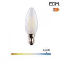   LED Gyertya Izzó EDM F 4,5 W E14 470 lm 3,5 x 9,8 cm (6400 K) MOST 5646 HELYETT 3167 Ft-ért!