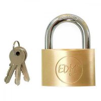   Kulccsal záródó lakat EDM Íj Sárgaréz (40 x 23 mm) MOST 8175 HELYETT 4894 Ft-ért!