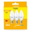 3 db LED-izzó EDM 98204 G 35 W 5 W 50 W E14 400 lm Ø 3,6 x 10 cm (3200 K) MOST 6396 HELYETT 3348 Ft-ért!
