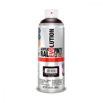 Spray festék Pintyplus Evolution RAL 9005 400 ml Szaténezett Jet Black MOST 7897 HELYETT 4431 Ft-ért!