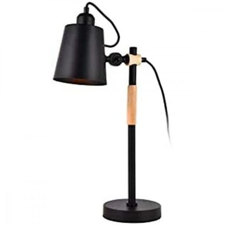 Flexo/Asztali lámpa EDM 32114 32114 Fekete Fa Fém 60 W E27 Ø 15 x 54 cm MOST 35616 HELYETT 24844 Ft-ért!