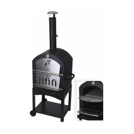 Szén barbecue kerekekkel Fekete (Ø10 x 46,5 cm) (44,5 x 65 x 158 cm) MOST 226731 HELYETT 191596 Ft-ért!