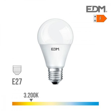 LED Izzók EDM F 17 W E27 1800 Lm Ø 6,5 x 12,5 cm (3200 K) MOST 8840 HELYETT 4961 Ft-ért!