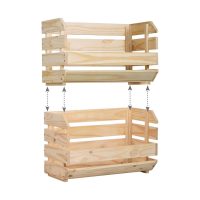   Halmozható Rendszerező Doboz Astigarraga 60 x 28,5 x 35,3 cm Fa Fenyő MOST 28308 HELYETT 19743 Ft-ért!