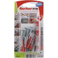   Fali dugók és csavarok Fischer Duopower 534998 8 x 40 mm 8 Darabok Nylon 1 Darabok MOST 7085 HELYETT 3712 Ft-ért!