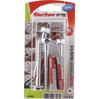   Csavaros doboz Fischer duopower 4 Darabok 10 x 50 mm MOST 7085 HELYETT 3712 Ft-ért!