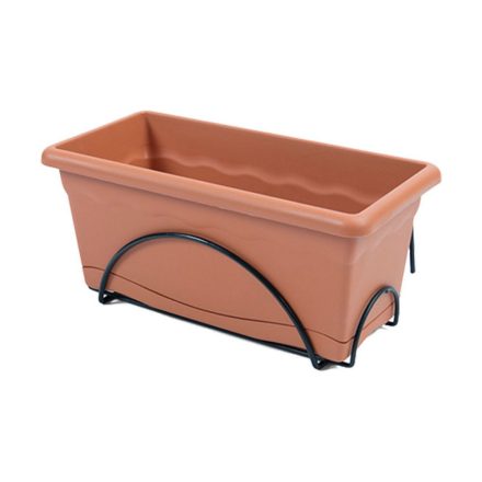 Ültető cserép alátéttel Plastiken Terrakotta polipropilén 40 x 24 cm MOST 10086 HELYETT 6035 Ft-ért!