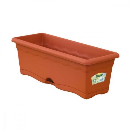 Ültető cserép alátéttel Plastiken Terrakotta polipropilén 80 x 20 cm MOST 9714 HELYETT 5448 Ft-ért!