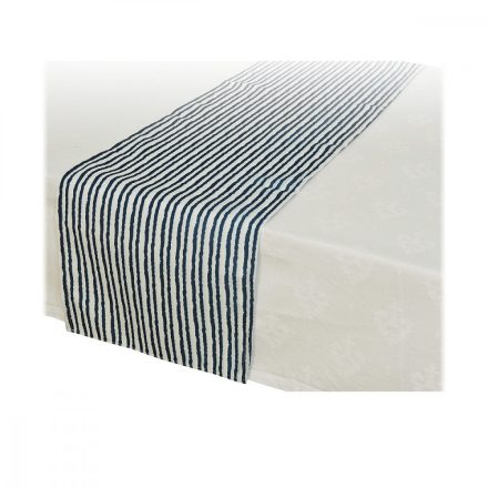 Asztali Futó Terítő Decoris Tengerészkék Kék/Fehér Textil (32 x 150 cm) MOST 11130 HELYETT 6242 Ft-ért!