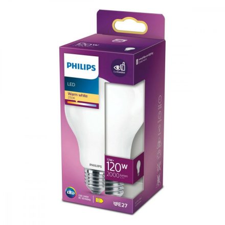 LED Izzók Philips D 120 W 13 W E27 2000 Lm 7 x 12 cm (2700 K) MOST 11269 HELYETT 6746 Ft-ért!