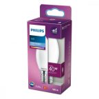   LED Izzók Philips Gyertya Fehér F 40 W 4,3 W E14 470 lm 3,5 x 9,7 cm (6500 K) MOST 5576 HELYETT 3133 Ft-ért!