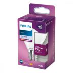   LED Izzók Philips E 6.5 W 6,5 W 60 W E14 806 lm Ø 4,5 x 8 cm (4000 K) MOST 8454 HELYETT 4746 Ft-ért!