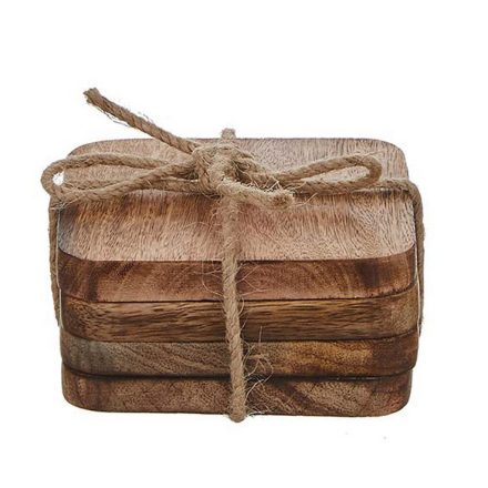 Poháralátét Mica Decorations Duko 4 Darabok (10 x 10 x 5 cm) MOST 8740 HELYETT 4903 Ft-ért!
