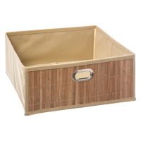   Tároló doboz 5five 31 x 31 x 13.5 cm Bambusz WC Természetes (31 x 31 x 31 cm) MOST 6033 HELYETT 3613 Ft-ért!