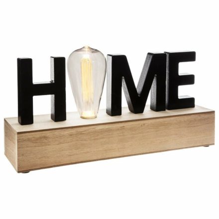 Dekoratív Figura Atmosphera 'Home' LED Fény (34 x 16 x 8 cm) MOST 19390 HELYETT 11608 Ft-ért!