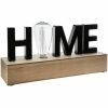 Dekoratív Figura Atmosphera 'Home' LED Fény (34 x 16 x 8 cm) MOST 19390 HELYETT 11608 Ft-ért!