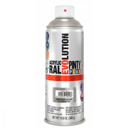 Spray festék Pintyplus Evolution MT191 Fémes 400 ml Ezüst színű MOST 9273 HELYETT 5548 Ft-ért!