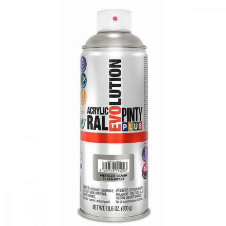 Spray festék Pintyplus Evolution MT191 Fémes 400 ml Ezüst színű MOST 12553 HELYETT 7044 Ft-ért!