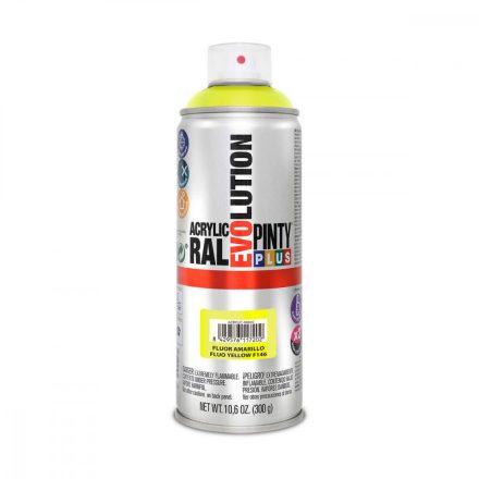 Spray festék Pintyplus Evolution F146 400 ml Fluoreszkáló Sárga MOST 7897 HELYETT 4431 Ft-ért!