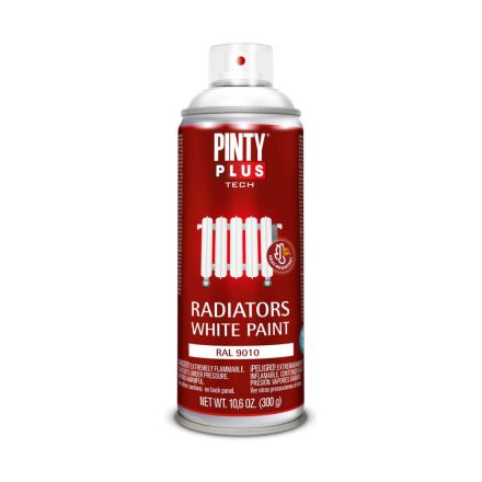 Spray festék Pintyplus Tech RAL 9010 400 ml Radiátor Fehér MOST 12274 HELYETT 6887 Ft-ért!