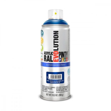 Spray festék Pintyplus Evolution RAL 5010 Vízbázis Gentian Blue 400 ml MOST 11052 HELYETT 6201 Ft-ért!