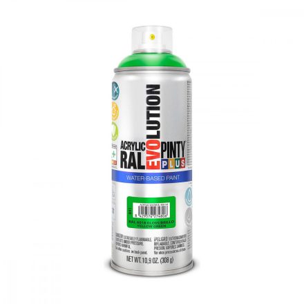 Spray festék Pintyplus Evolution RAL 6018 Vízbázis Yellow Green 400 ml MOST 11052 HELYETT 6201 Ft-ért!